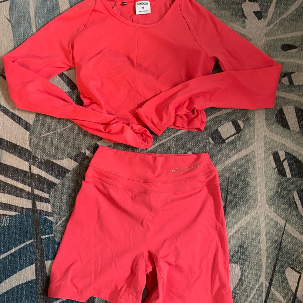 Gymshark Whitney Simmons collection in red